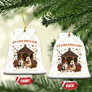 Halloween Stars Hollow Ceramic Ornament Retro Book Lover Cute Ghost Fall Pumpkin TS10 Print Your Wear