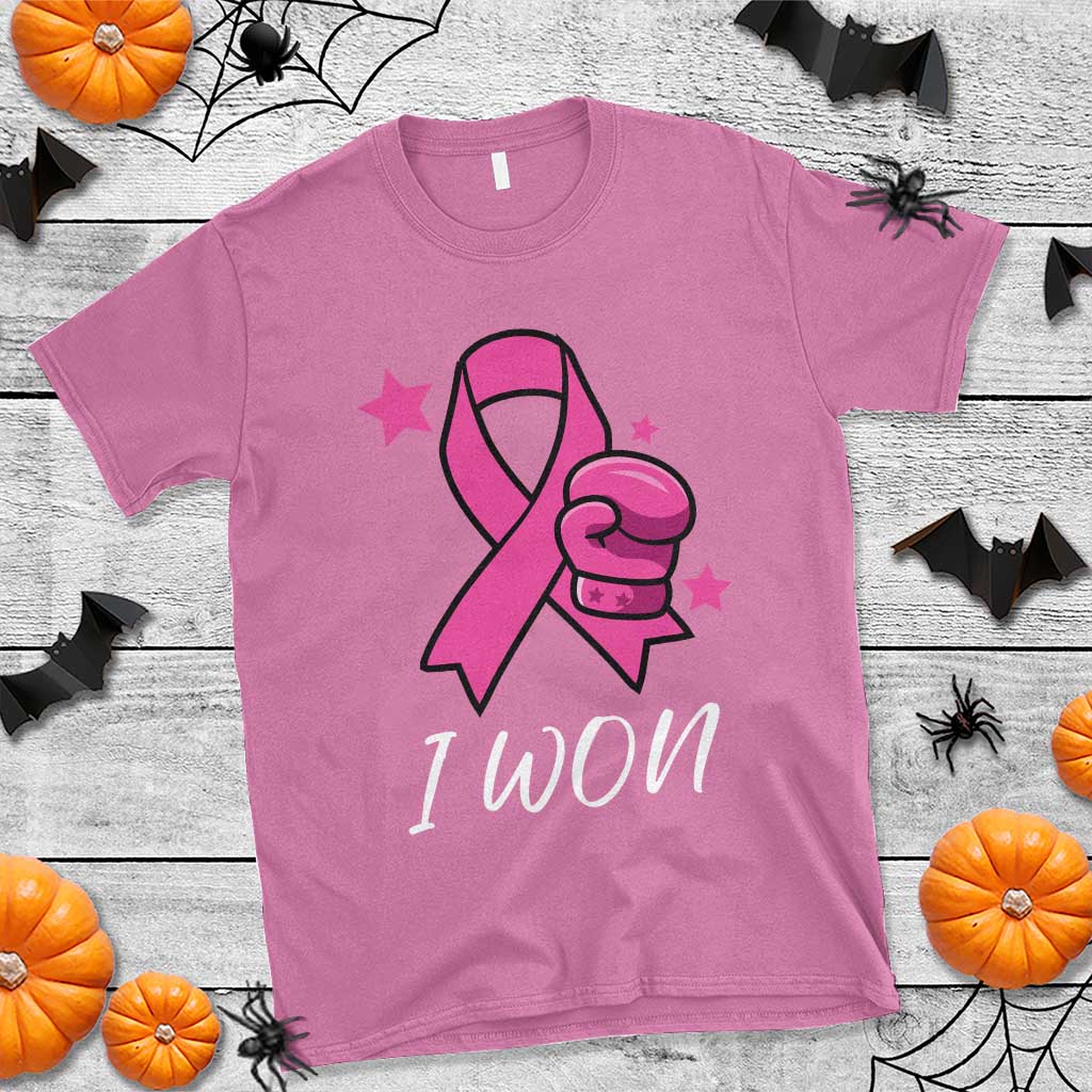 Pink Ribbon T Shirt I Won Breast Cancer Awareness TS10 Azalea Print Your Wear