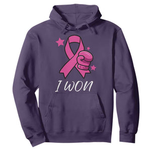 Pink Ribbon Hoodie I Won Breast Cancer Awareness TS10 Purple Print Your Wear