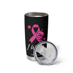 Pink Ribbon Tumbler Cup I Won Breast Cancer Awareness TS10 Print Your Wear