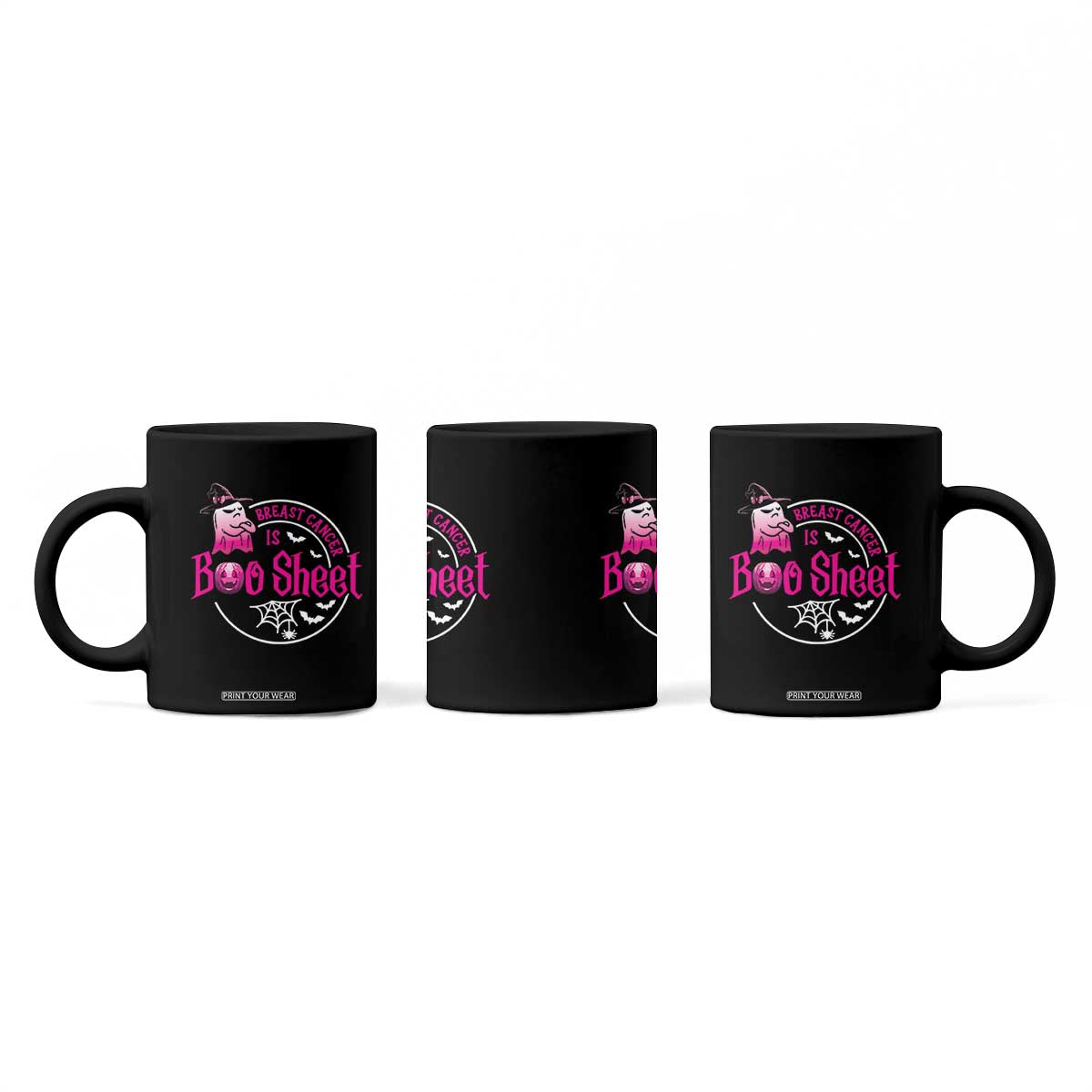 Breast Cancer Is Boo Sheet Coffee Mug October Ghost Pink Ribbon TS10 Print Your Wear
