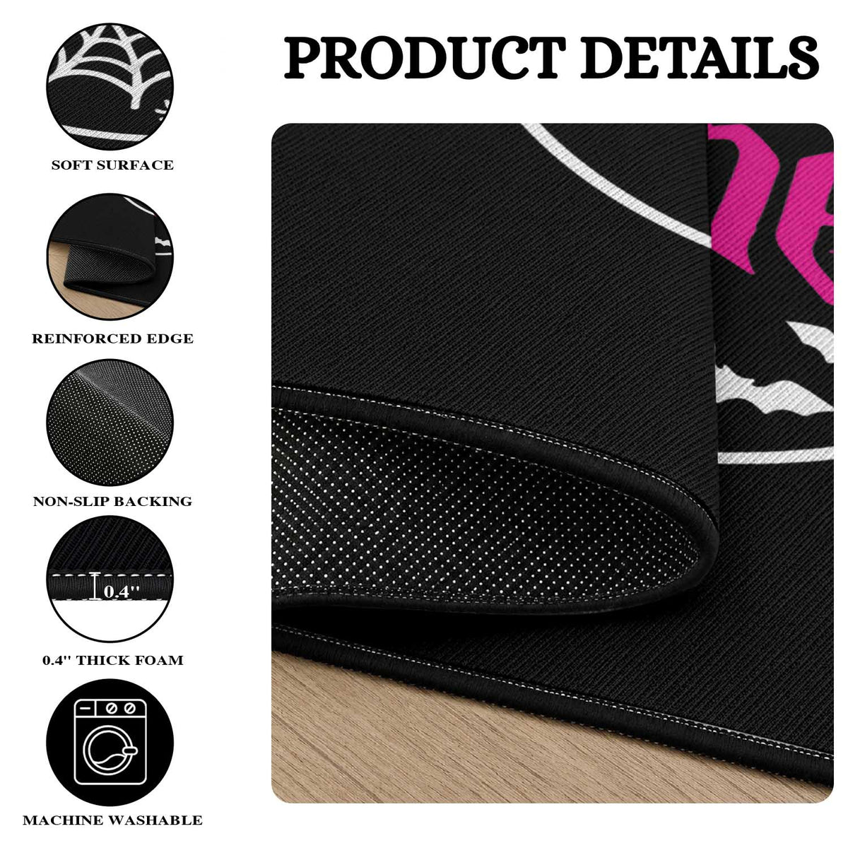 Breast Cancer Is Boo Sheet Round Rug October Ghost Pink Ribbon