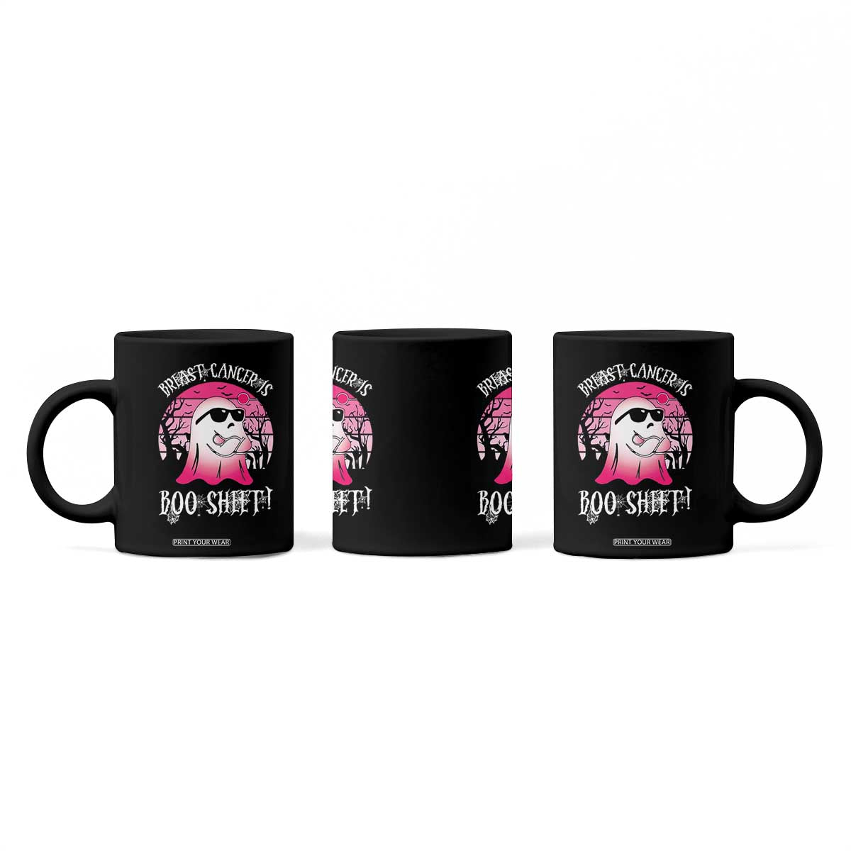 Breast Cancer Is Boo Sheet Coffee Mug In October Ghost Wear Pink TS10 Print Your Wear