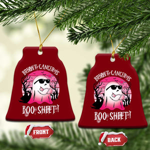 Breast Cancer Is Boo Sheet Ceramic Ornament In October Ghost Wear Pink TS10 Print Your Wear