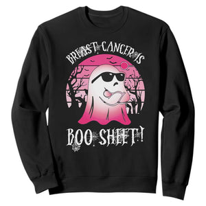 Breast Cancer Is Boo Sheet Sweatshirt In October Ghost Wear Pink TS10 Black Print Your Wear