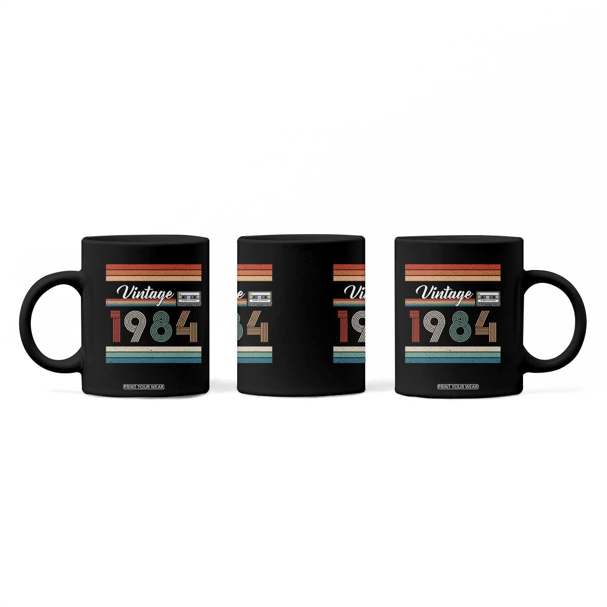 1984 Retro Birthday Coffee Mug Vintage 42th Birthday Gift Classic 90s Style TS10 Print Your Wear