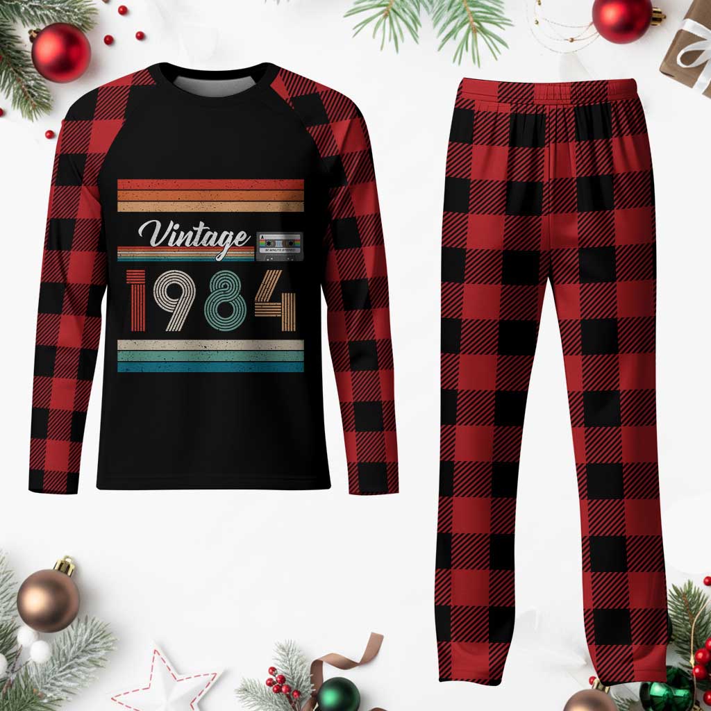 1984 Retro Birthday Plaid Pajama Set Vintage 42th Birthday Gift Classic 90s Style TS10 Buffalo Plaid Print Your Wear