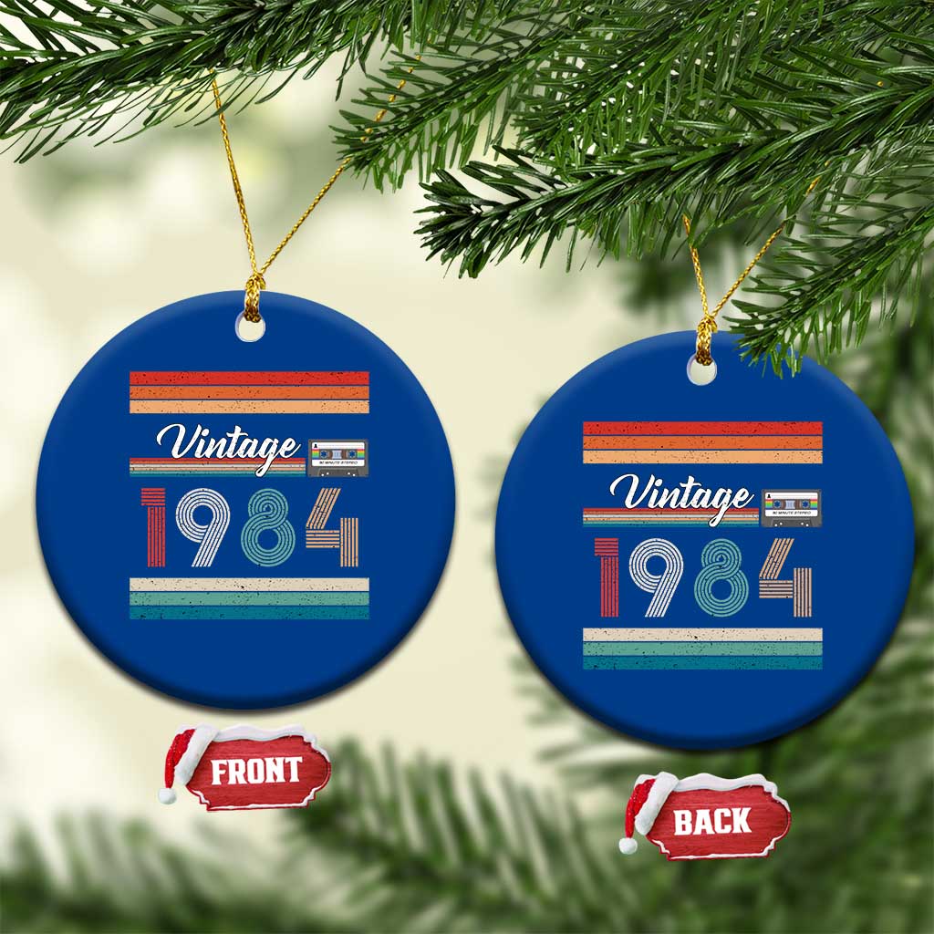 1984 Retro Birthday Ceramic Ornament Vintage 42th Birthday Gift Classic 90s Style TS10 1pc Blue Print Your Wear