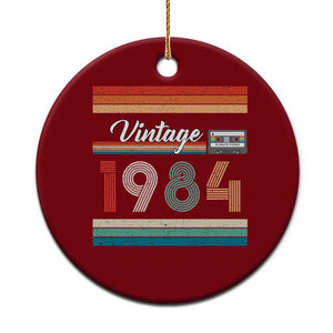 1984 Retro Birthday Ceramic Ornament Vintage 42th Birthday Gift Classic 90s Style TS10 1pc Red Print Your Wear
