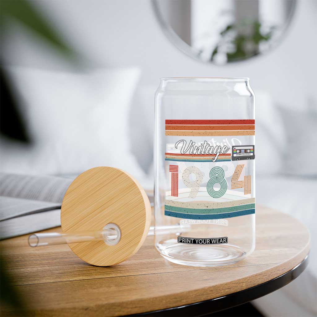 1984 Retro Birthday Glass Can Vintage 42th Birthday Gift Classic 90s Style TS10 Print Your Wear