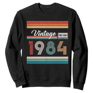 1984 Retro Birthday Sweatshirt Vintage 42th Birthday Gift Classic 90s Style TS10 Black Print Your Wear