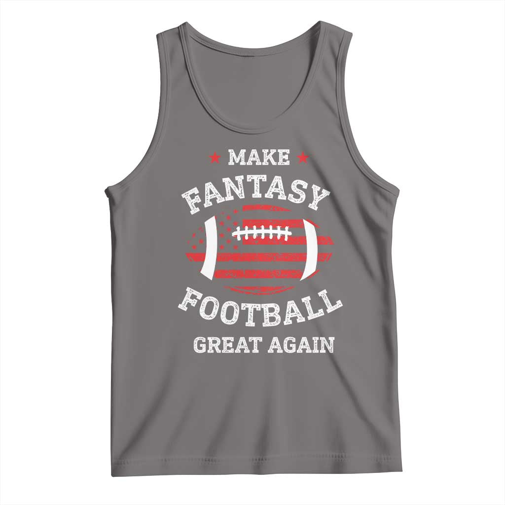 Funny Make Fantasy Football Great Again Tank Top TS10 Deep Heather Print Your Wear