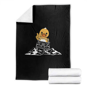 Duck Offroad Car Throw Blanket Funny Off Roading ATV Off Road TS10 Black Print Your Wear