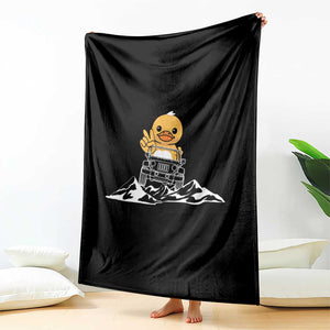 Duck Offroad Car Throw Blanket Funny Off Roading ATV Off Road TS10 Print Your Wear