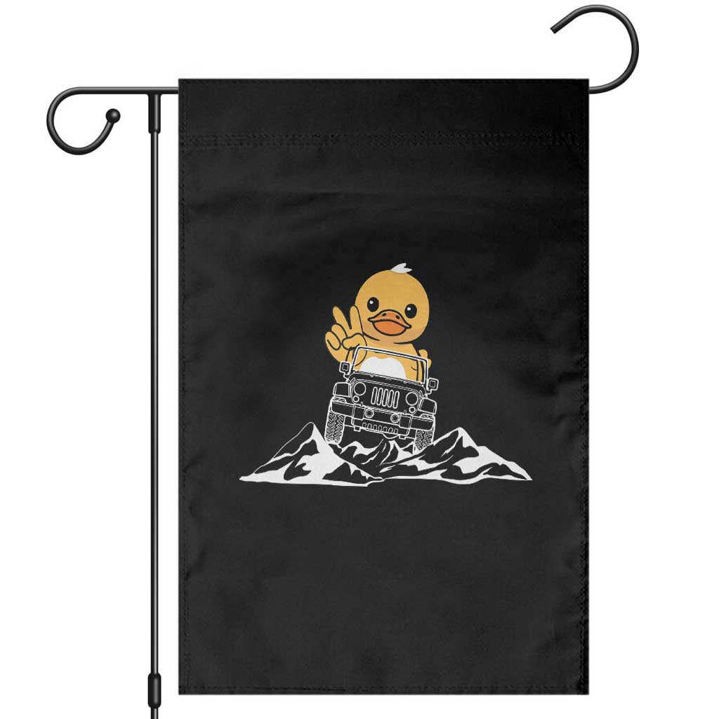 Duck Offroad Car Garden Flag Funny Off Roading ATV Off Road TS10 Black Print Your Wear