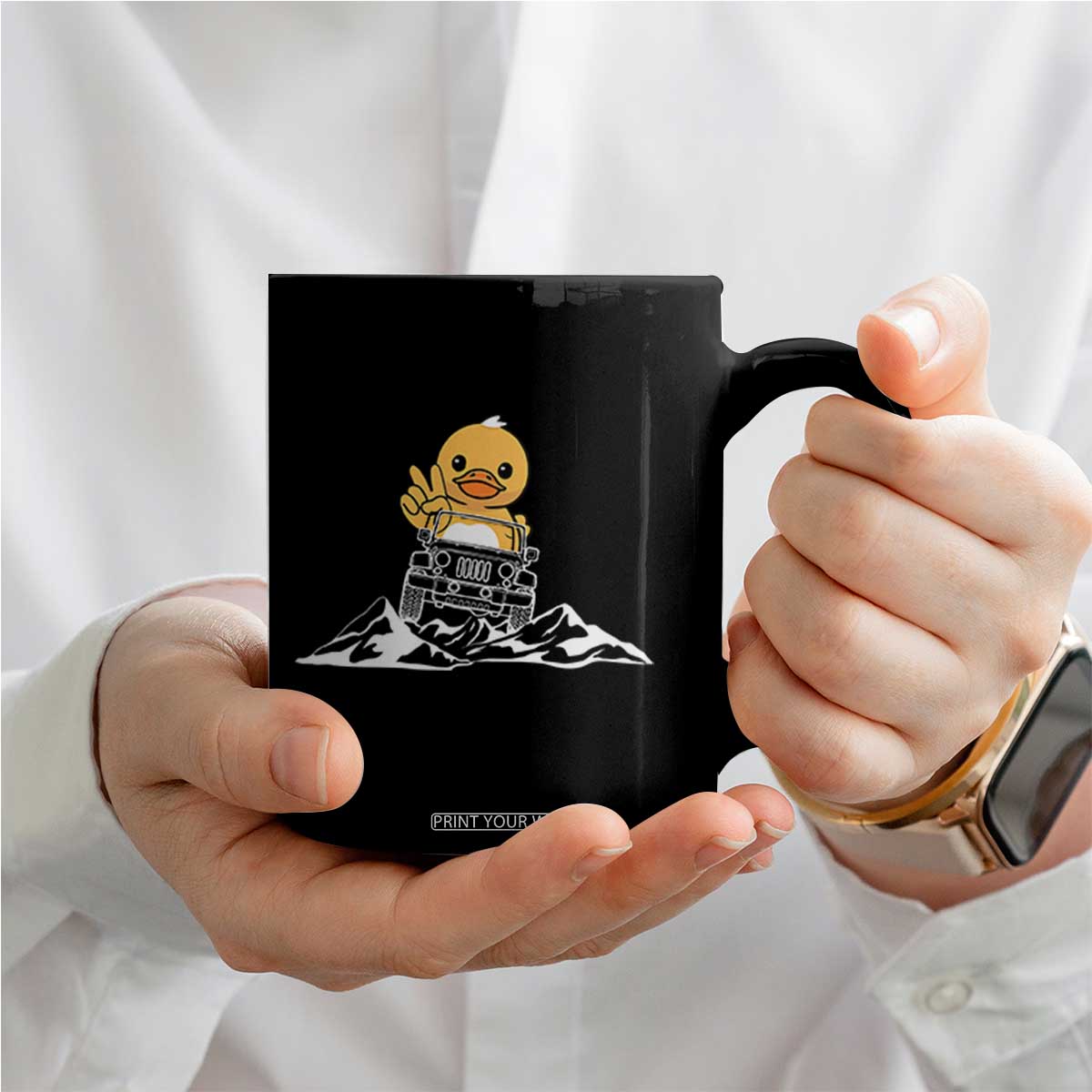 Duck Offroad Car Coffee Mug Funny Off Roading ATV Off Road TS10 Print Your Wear
