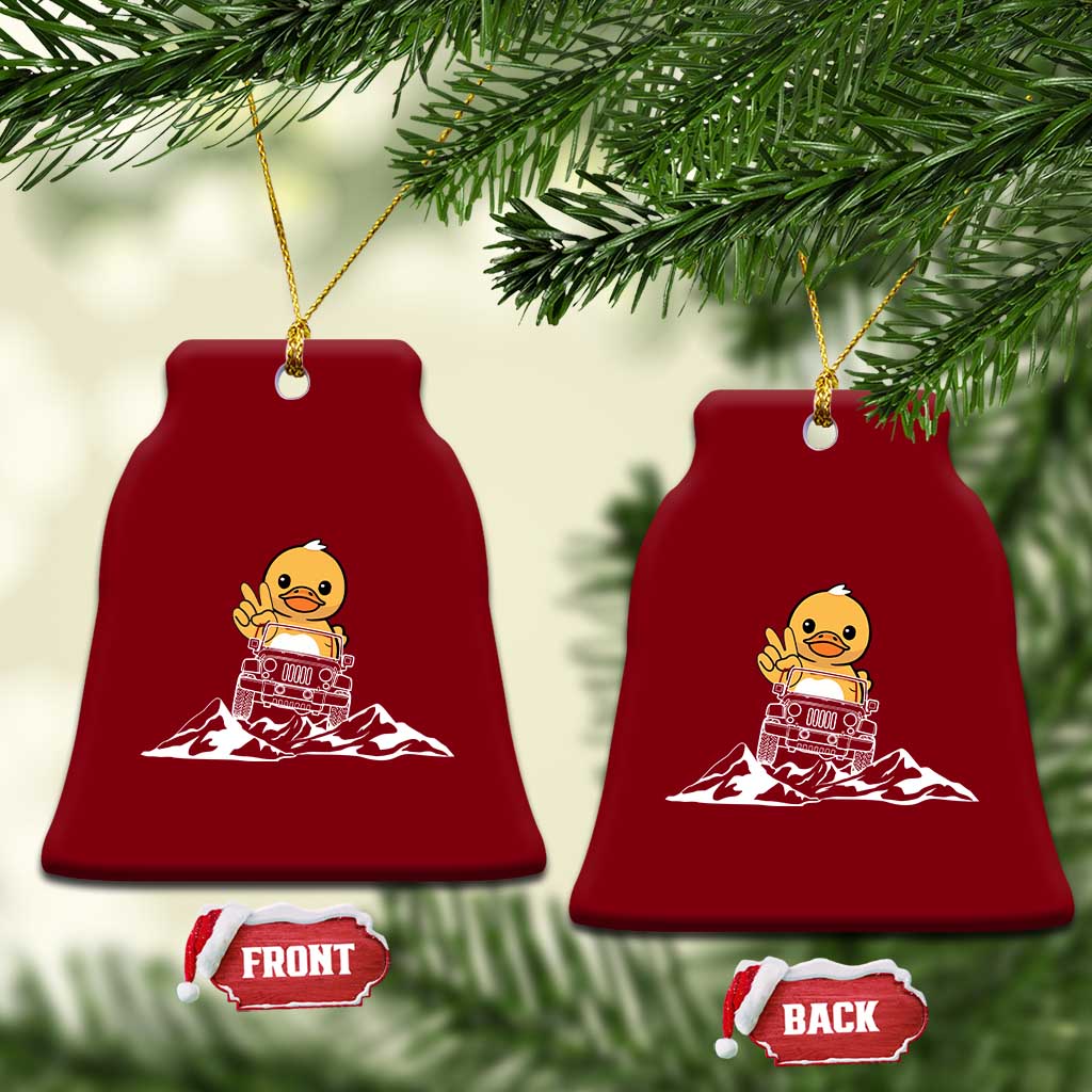 Duck Offroad Car Ceramic Ornament Funny Off Roading ATV Off Road TS10 Print Your Wear