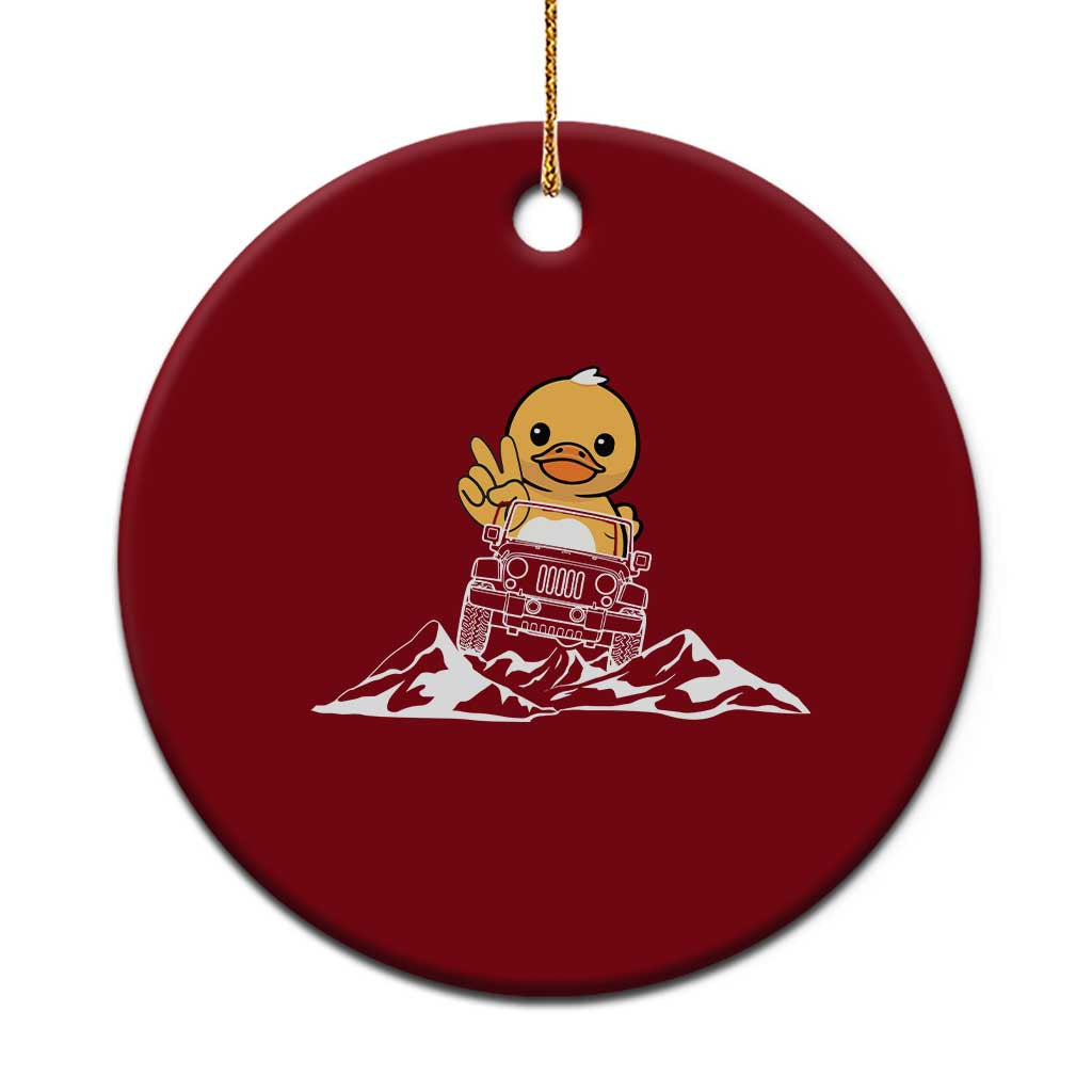 Duck Offroad Car Ceramic Ornament Funny Off Roading ATV Off Road TS10 1pc Red Print Your Wear
