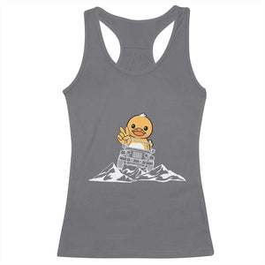 Duck Offroad Car Racerback Tank Top Funny Off Roading ATV Off Road TS10 Charcoal Print Your Wear