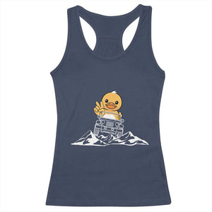 Duck Offroad Car Racerback Tank Top Funny Off Roading ATV Off Road TS10 Navy Print Your Wear
