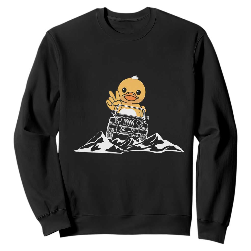 Duck Offroad Car Sweatshirt Funny Off Roading ATV Off Road TS10 Black Print Your Wear