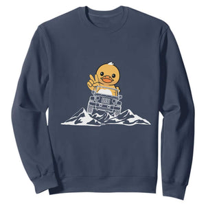 Duck Offroad Car Sweatshirt Funny Off Roading ATV Off Road TS10 Navy Print Your Wear