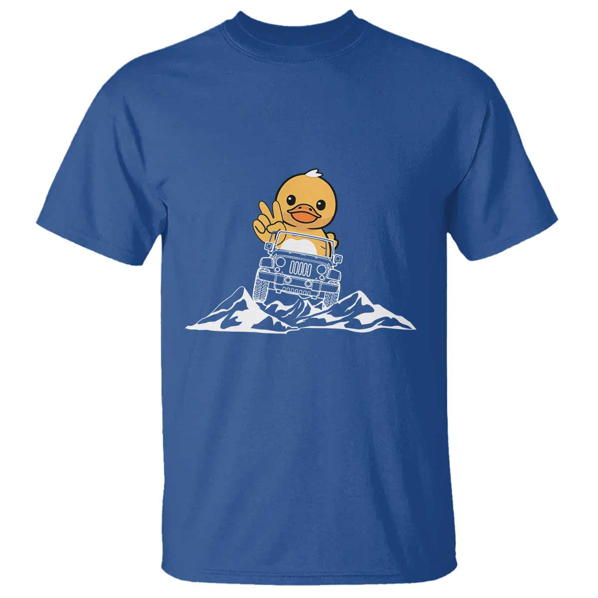 Duck Offroad Car T Shirt Funny Off Roading ATV Off Road TS10 Royal Blue Print Your Wear