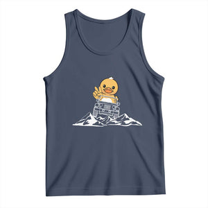 Duck Offroad Car Tank Top Funny Off Roading ATV Off Road TS10 Navy Print Your Wear
