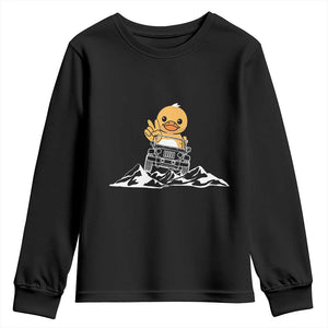 Duck Offroad Car Youth Sweatshirt Funny Off Roading ATV Off Road TS10 Black Print Your Wear