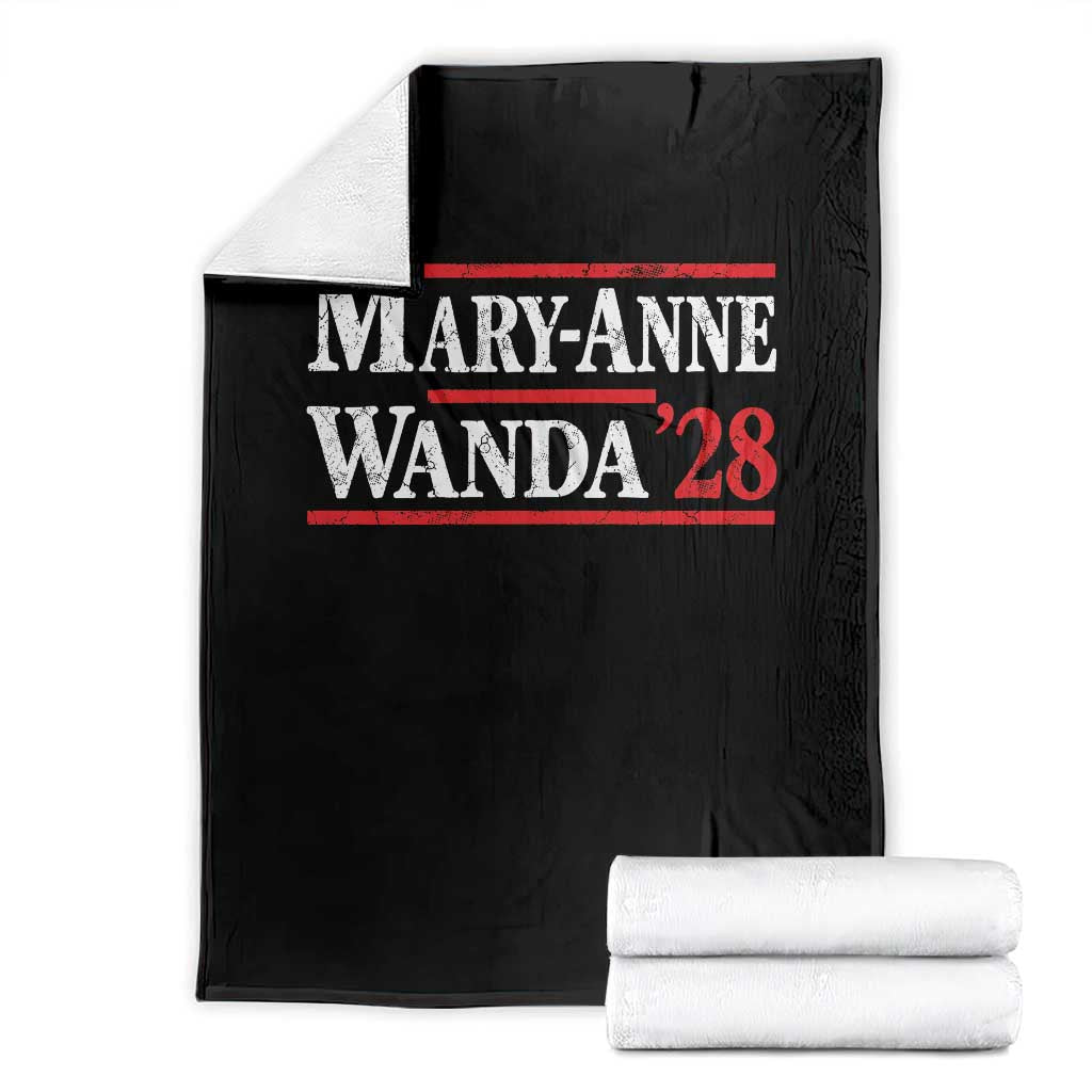 Mary-Anne Wanda 2028 Throw Blanket Retro Country Music Fan Humor