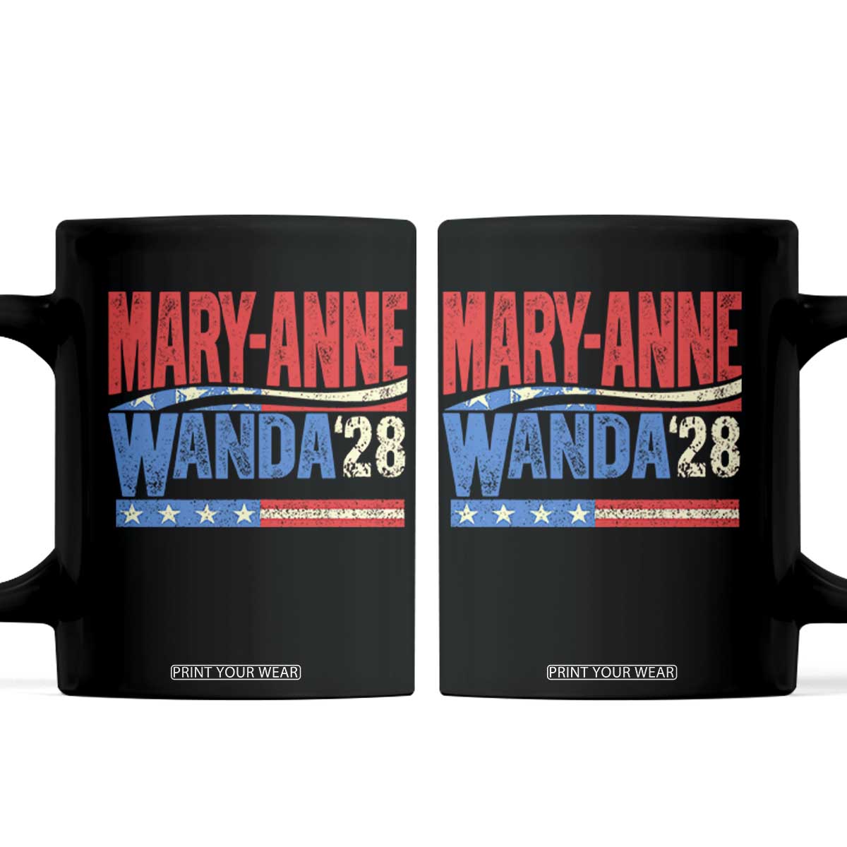Mary-Anne Wanda 2028 Coffee Mug Retro Country Music Fan Vintage American Flag
