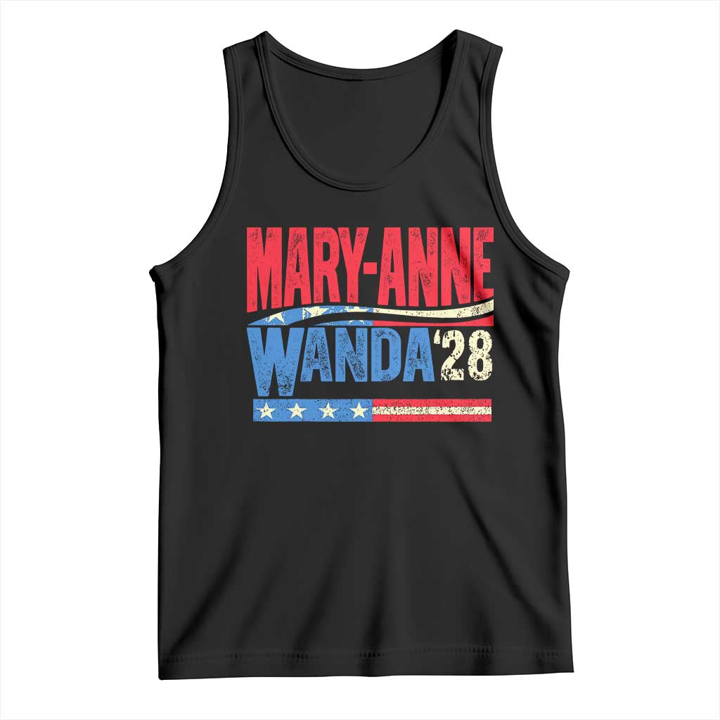 Mary-Anne Wanda 2028 Tank Top Retro Country Music Fan Vintage American Flag