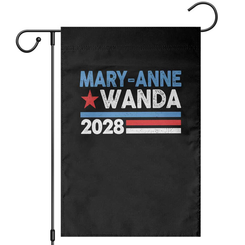 Mary-Anne Wanda 2028 Campaign Garden Flag Retro 90s Country Music Fan Graphic