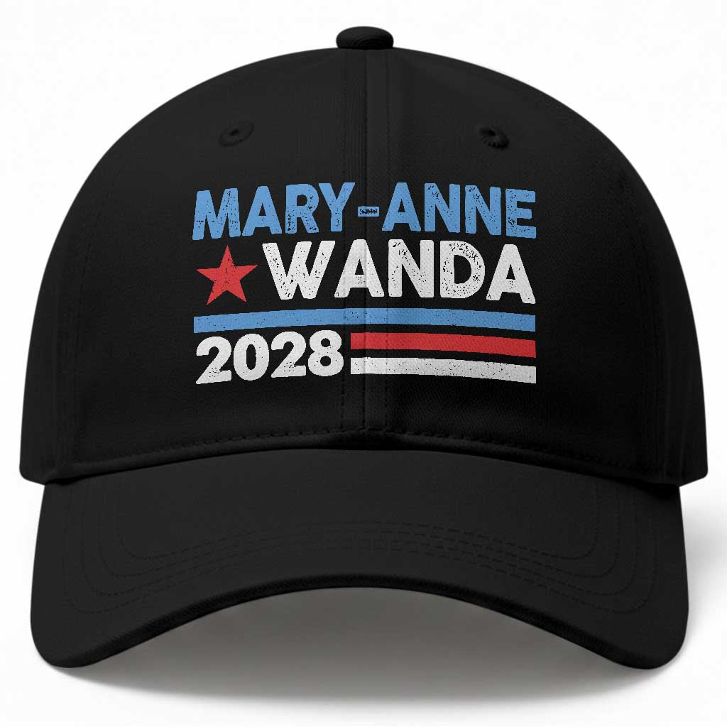 Mary-Anne Wanda 2028 Campaign Baseball Cap Retro 90s Country Music Fan Graphic