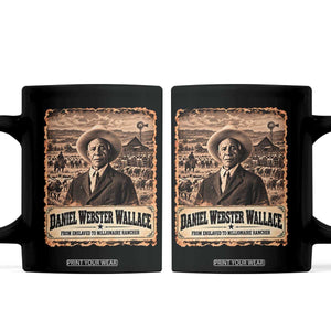 Daniel Webster Wallace Black Cowboy Coffee Mug Vintage Texas Millionaire Rancher Black History Month