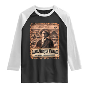 Daniel Webster Wallace Black Cowboy Raglan Shirt Vintage Texas Millionaire Rancher Black History Month