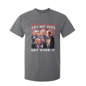 Trump Won 2024 T Shirt For Kid Get Over It 45 47 President TS10 Charcoal Print Your Wear