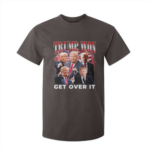 Trump Won 2024 T Shirt For Kid Get Over It 45 47 President TS10 Dark Chocolate Print Your Wear