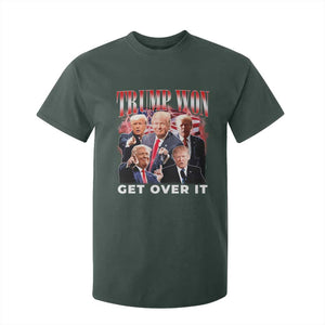 Trump Won 2024 T Shirt For Kid Get Over It 45 47 President TS10 Dark Forest Green Print Your Wear