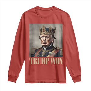 Trump Take America Back Long Sleeve Shirt King Trump Won Get Over It 2024 TS10 Red Print Your Wear