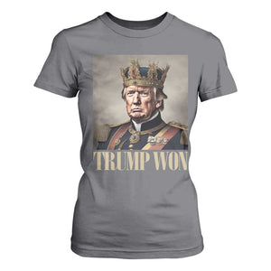 Trump Take America Back T Shirt For Women King Trump Won Get Over It 2024 TS10 Charcoal Print Your Wear