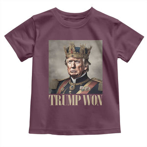 Trump Take America Back Toddler T Shirt King Trump Won Get Over It 2024 TS10 Maroon Print Your Wear