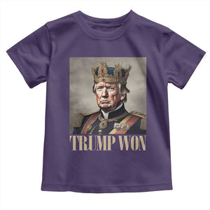 Trump Take America Back Toddler T Shirt King Trump Won Get Over It 2024 TS10 Purple Print Your Wear