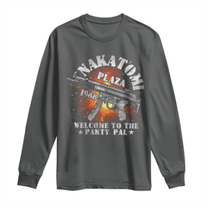 Nakatomi Plaza Christmas Party Long Sleeve Shirt 1988 Welcome To The Party Pal 80'S Die Movie Bruce TS10 Dark Heather Print Your Wear