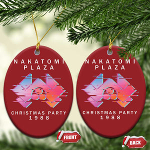 Xmas Nakatomi Plaza Christmas Ornament Xmas Party 2024 Ugly Gift TS10 Oval Red Print Your Wear