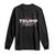 Trump 2024 Long Sleeve Shirt He Won Again TS10 Black Print Your Wear