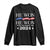 Trump 2024 Long Sleeve Shirt He Won Take American Back American Flag TS10 Black Print Your Wear