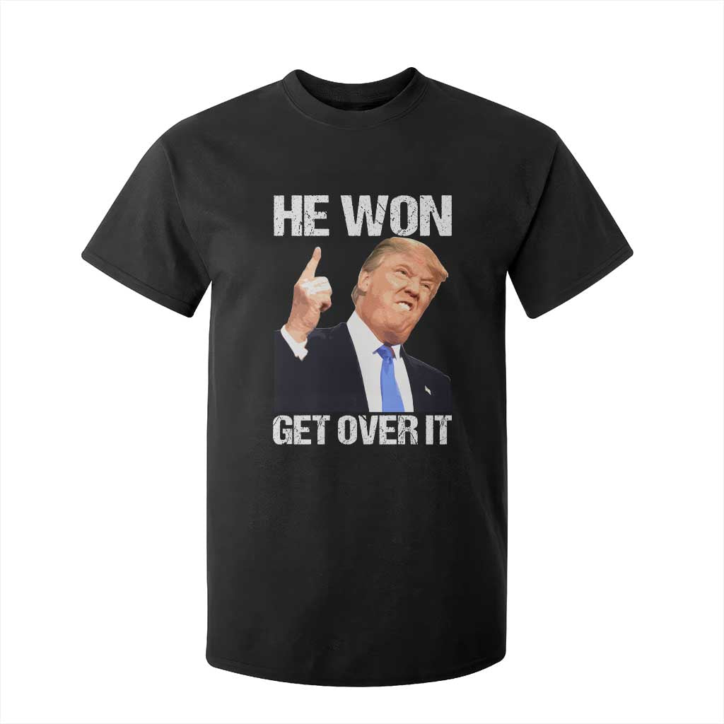 Trump Won 2024 T Shirt For Kid Get Over It 45 47th President TS10 Black Print Your Wear