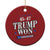 Trump 2024 Christmas Ornament He Won Get Over it Gifts For Trump Supporter TS10 Print Your Wear