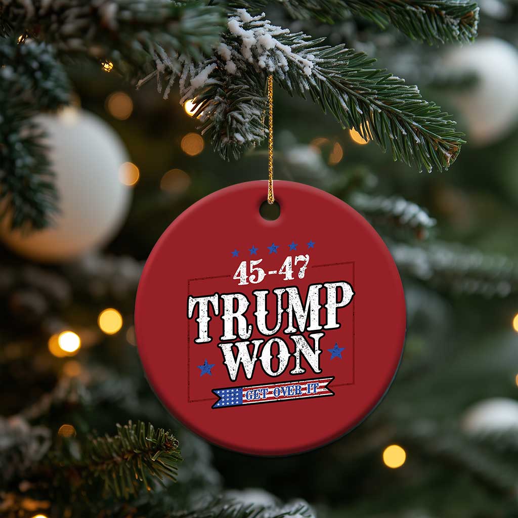 Trump 2024 Christmas Ornament He Won Get Over it Gifts For Trump Supporter TS10 Print Your Wear